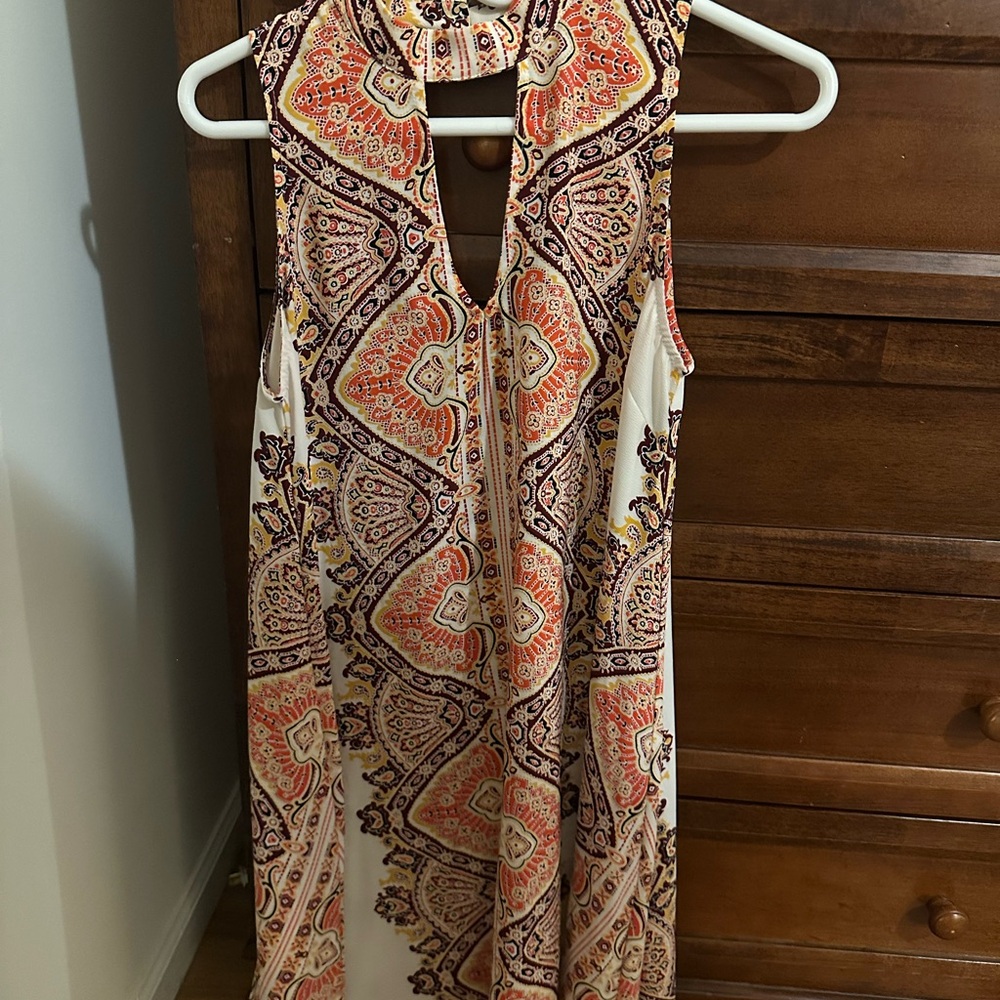 Bohemian Paisley Sleeveless Dress